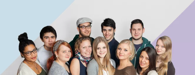 Freiwillige in einer Gruppe
