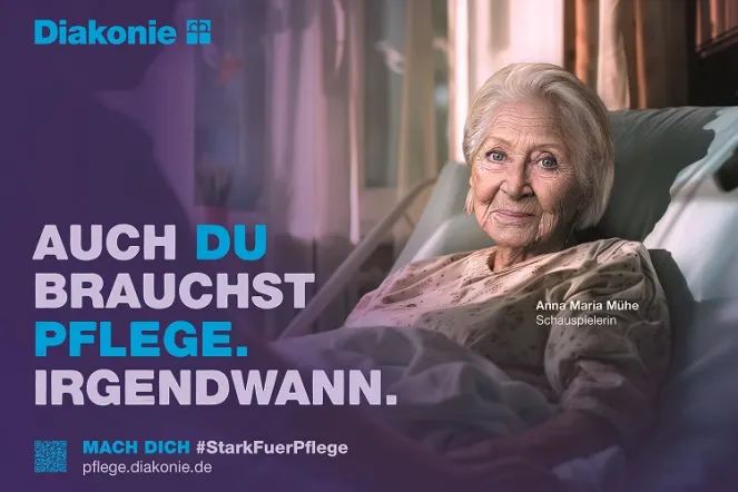 Pflege-Kampagne der Diakonie Deutschland.